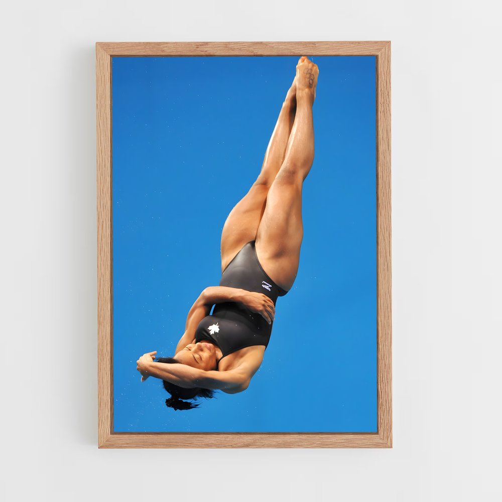 Poster Jennifer abel immersion – affiche Plongeon au tremplin (vue 4)